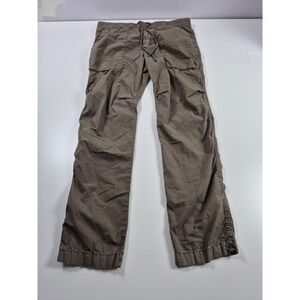 James Perse Cargo Pants Mens 36x31 Brown Elastic Waist Drawstring Lightweight